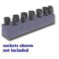 Mechanics Time Saver 3/8 in. Drive Universal Black 11 Hole Impact Socket Holder 9-19mm 988